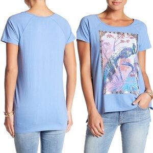 Lucky Brand Peacock Graphic Tee XS S